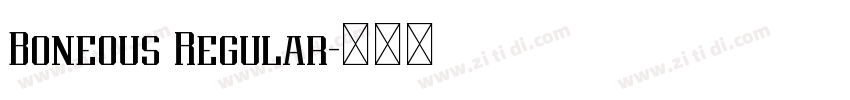 Boneous Regular字体转换 Boneous Regular字体转换